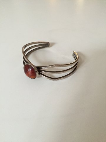 N.E. From Bracelet in Sterling Silver with Ambor
