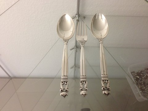 Georg Jensen Sterling Silver Acorn Child Flatware