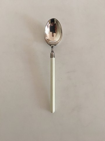 Hans Hansen Amalie Silver Coffee Spoon White Enamel