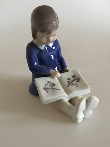 Bing and Grondahl Figurine of Girl Reading a Book No. 2247