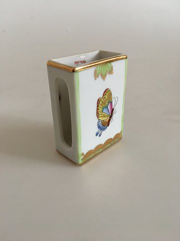 Herend Queen Victoria Green Matchbox Holder