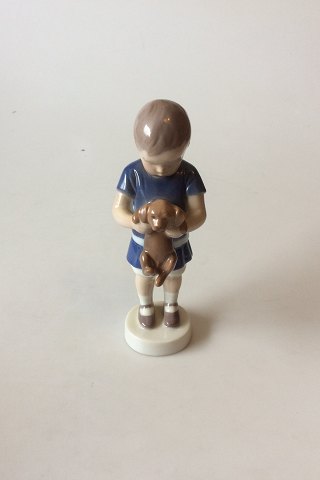 Bing and Grondahl Figurine - Boy with dog/Ole No. 1747