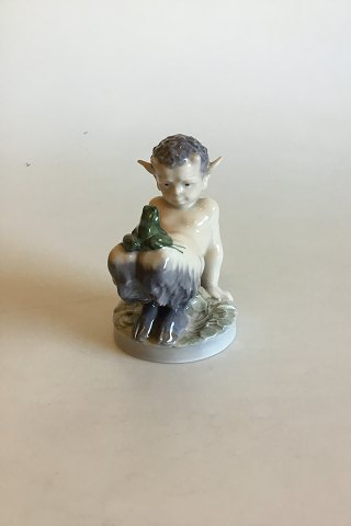 Royal Copenhagen Figurine Faun with Frog No. 1713