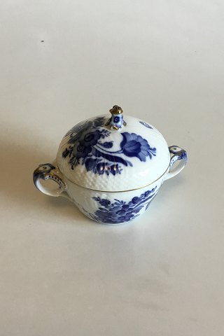 Royal Copenhagen Blue Flower Curved with Gold Sugar Bowl No. 1680