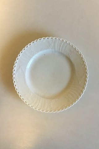 Royal Copenhagen Juliane Marie, White Lunch Plate with pierced border