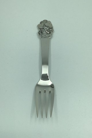 H.C. Andersen Fairy tale Child Fork in Silver.