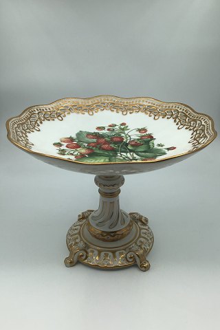 Royal Copenhagen Flora Danica Pedistal Bowl with fruits (Strawberries) No. 
429/3585