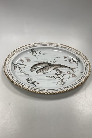 Royal Copenhagen Private Painted Flora Danica Large Oval Serving Platter No 3520 
/ 374