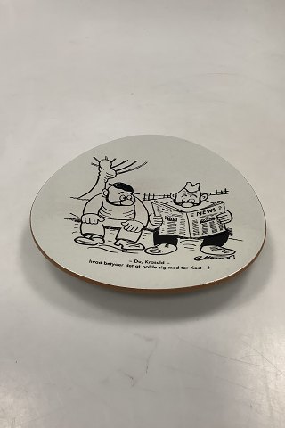 Knabstrup Plate with Storm P Motif and and Text