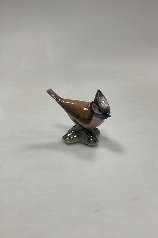 Lyngby Porcelain Bird Figurine of Tufted Titmouse