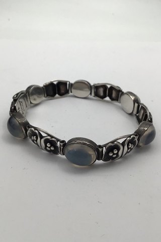 Evald Nielsen Sterling Silver Bracelet Moon Stone