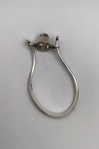 "Georg Jensen" Vivianna Torun Bülow-Hübe Sterling Silver Armring Bangle Quartz