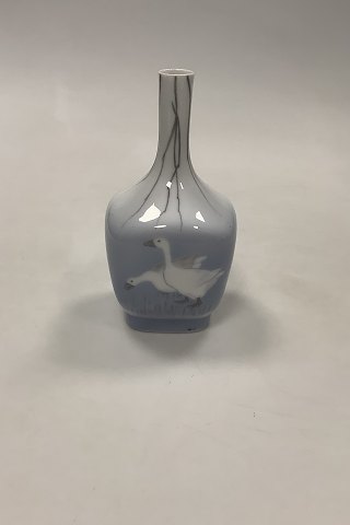 Royal Copenhagen Art Nouveau Vessel Vase No. 199/135 with  Geese
