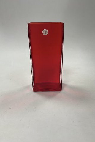 Modern Square Red Vase