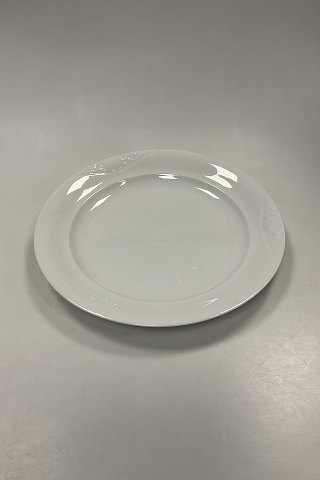 Royal Copenhagen White Magnolia Embossed Glazed Flowers Large Round Chop Platter 
No 376