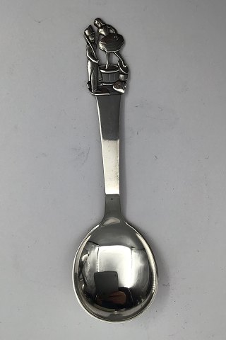 H.C. Andersen Fairy tale Child Spoon in Silver. The Brave Tin Soldier