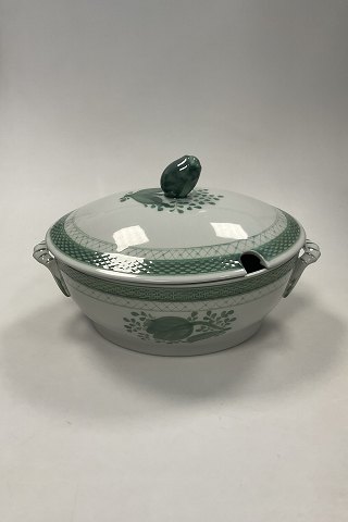 Royal Copenhagen Green Tranquebar Oval Tureen No. 920