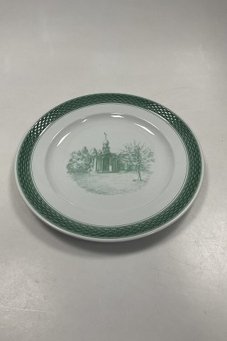 Royal Copenhagen Green Tranquebar Large Plate made for summerhouse union