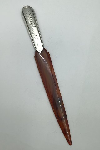 Danish Silver Letter Opener (Imitation Amber)