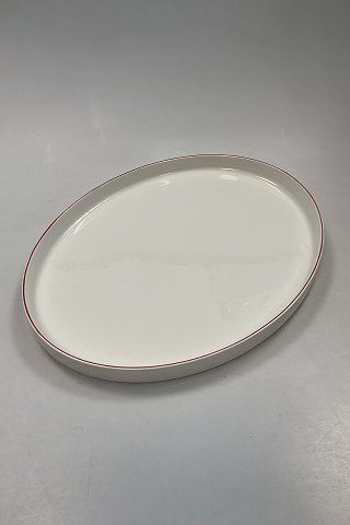 Royal Copenhagen Red Line Oval Tray No 3080/375