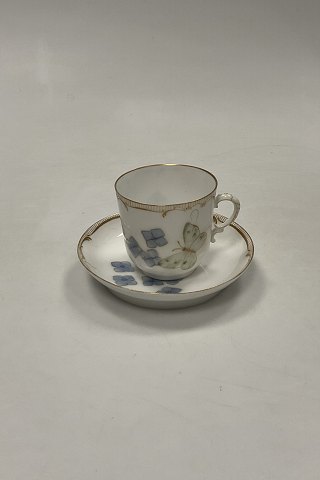 Early Royal Copenhagen Art Nouveau Cup and Saucer No. 3