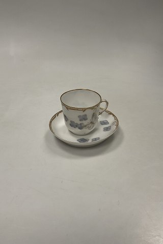 Early Royal Copenhagen Art Nouveau Cup and Saucer No. 5