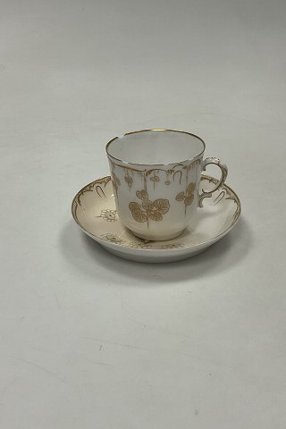 Early Royal Copenhagen Art Nouveau Cup and Saucer No. 12