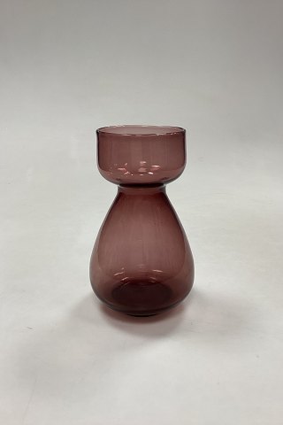 Violet Flower Bulb Vase Holmegaard / Kastrup /Fyens Glassworks
