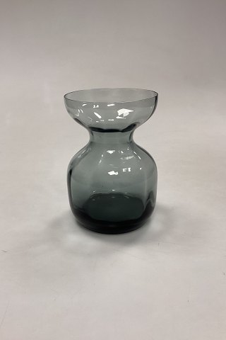 Grey/Smoke Flower Bulb Vase Holmegaard / Kastrup / Fyens Glassworks