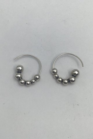 Georg Jensen Sterling Silver Earrings Moonlight Grapes (No. 551L)