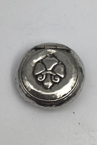 Bernhard Hertz Silverplate Fransk Lilje Pill Box