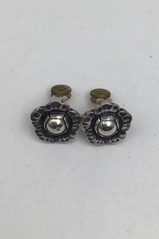 Georg Jensen Sterling Silver Ear Clips Annual Earrings 2002