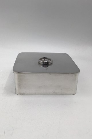 Georg Jensen Sterling Silver Lidded Box No. 969 Sigvard Bernadotte