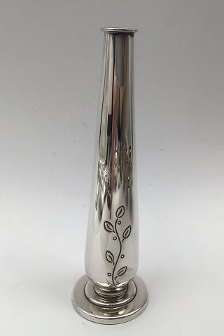 Hans Jensen Silver Orchid Vase