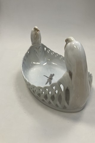 Royal Copenhagen Art Nouveau Bowl with Heron No. 1846