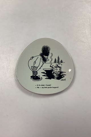 Storm P. Plate from Knabstrup with Cartoon