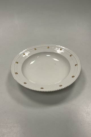 Royal Copenhagen Flora Danica White Deep Plate No. 554 / 3546