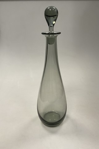 Holmegaard Tear Drop shaped Carafe in smoke glass