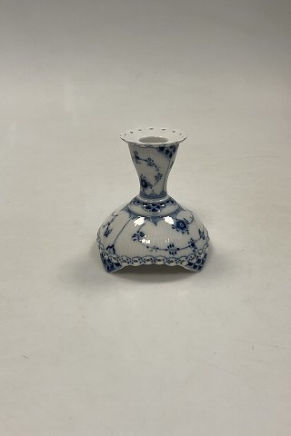 Royal Copenhagen Blue Fluted Full Lace Candlestick No. 1138