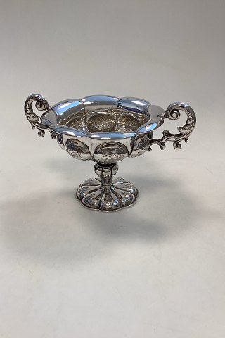 Beautifull Old Silver Empire Bowl with handles
