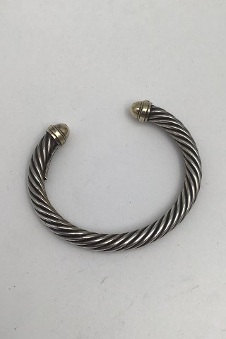 David Yurman Sterling Silver / 14K Gold Bracelet