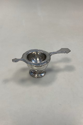 ABSA Tea Strainer with holder in silver plated