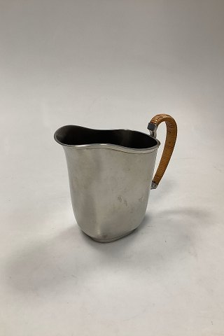 Just Andersen Jug with wicker in Cast Pewter, No. 2500