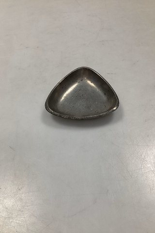Just Andersen small Triangular bowl of Pewter, No. 2643