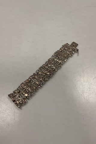 Modern Sterling Silver Bracelet by Frank Juhls Norway
