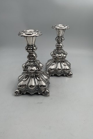 Pair of Hugo Grun Silver Candlesticks from 1949