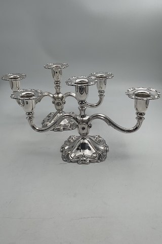 Pair of Cohr 3 Armed Candlestick in Silver