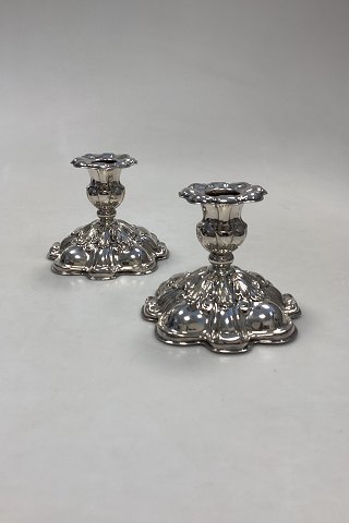 Cohr ATLA Silver Plated Candle Holders, a pair