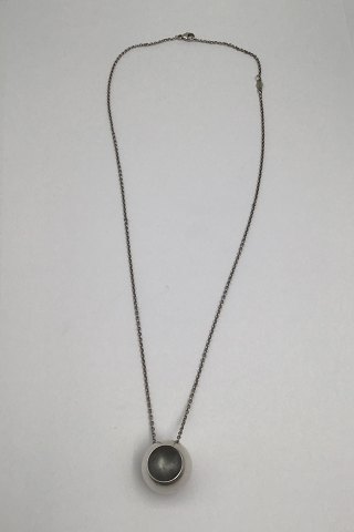 Georg Jensen Sterling Silver Necklace with Pendant No. 509 Cave