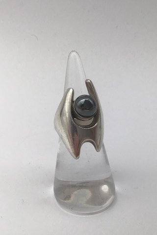Georg Jensen Sterling Silver Ring No. 139 Hematite